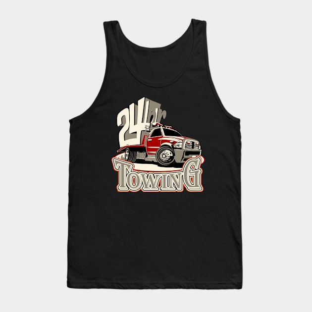 Cartoon tow truck Tank Top by Mechanik